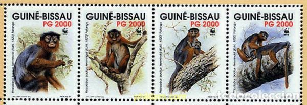 Sellos: 5220 MNH GUINEA BISSAU 1992 COLOBO ROJO DEL OESTE