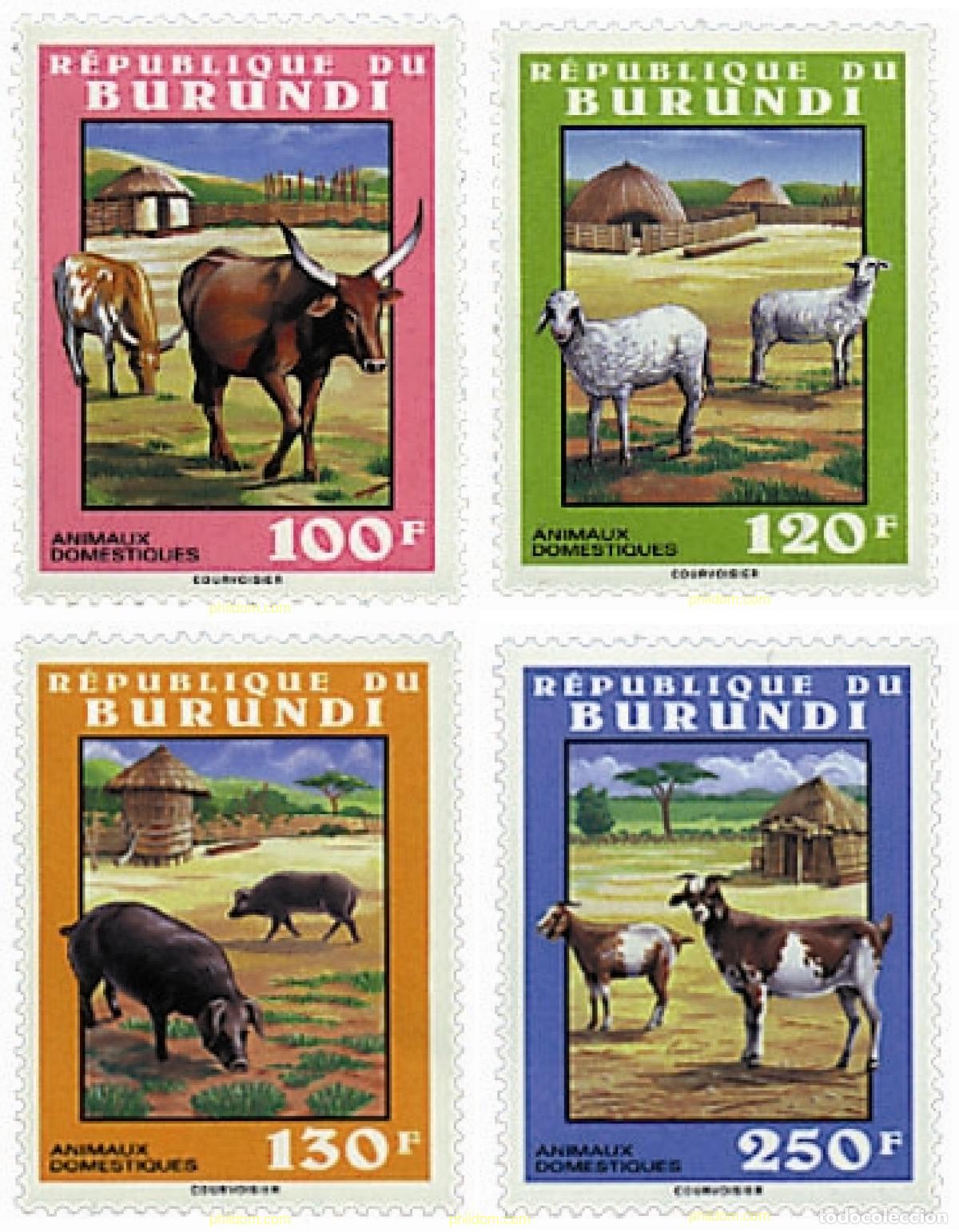 Sellos: 29800 MNH BURUNDI 1993 FAUNA DOMESTICA