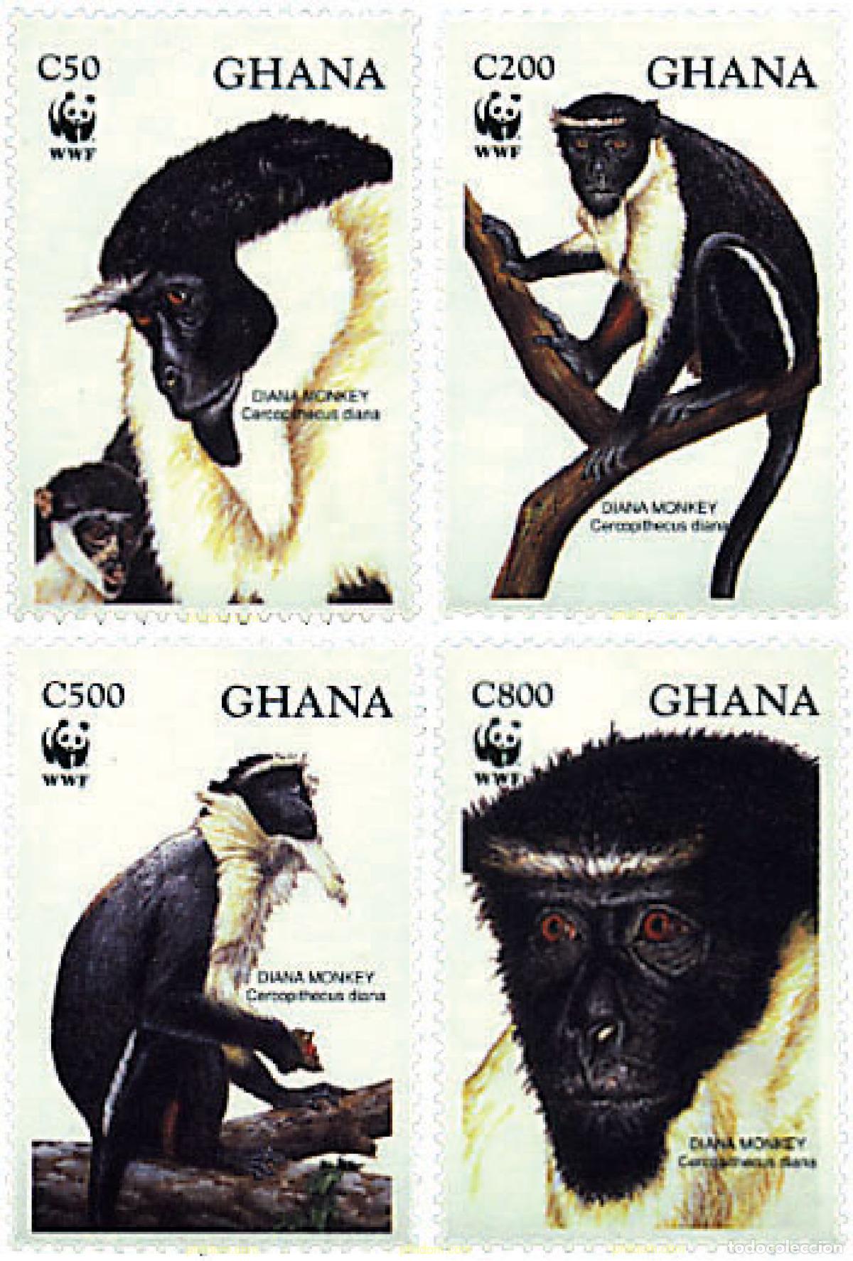 Sellos: 74127 MNH GHANA 1994 MONO DIANA