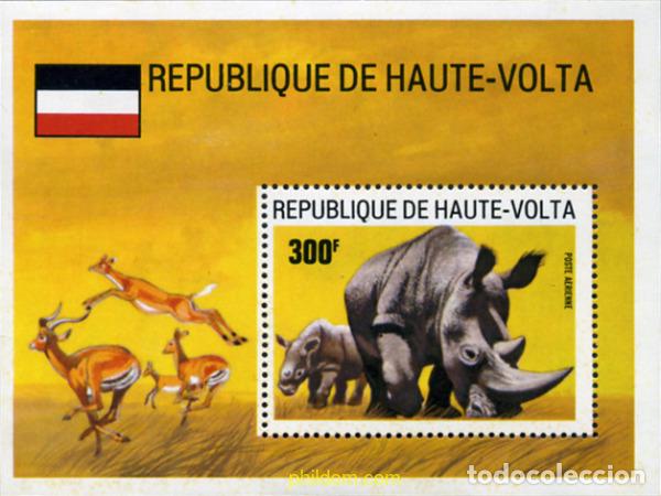 Sellos: 34873 MNH ALTO VOLTA 1973 FAUNA SALVAJE