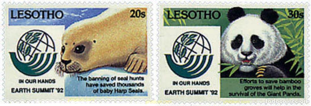 Sellos: 43140 MNH LESOTHO 1993 CUMBRE DE LA TIERRA 92 EN RIO DE JANEIRO