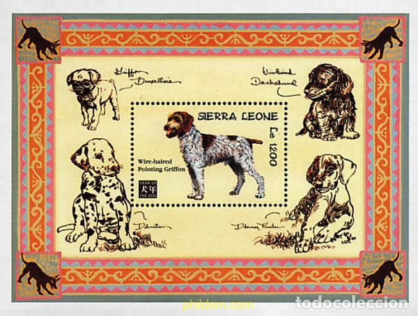 Sellos: 362220 MNH SIERRA LEONA 1994 A&Ntilde;O LUNAR CHINO - A&Ntilde;O DEL PERRO