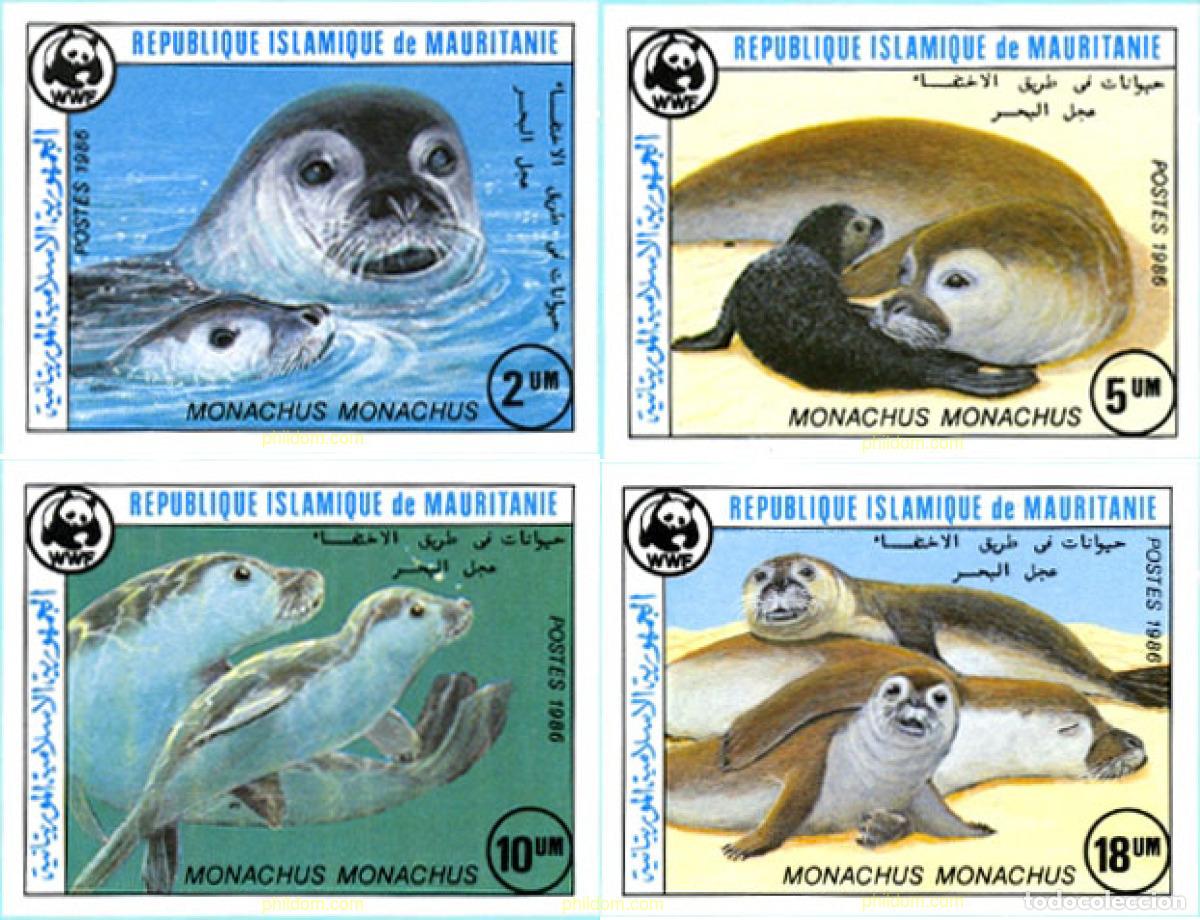 Sellos: 14964 MNH MAURITANIA 1986 FOCA MONJE DEL MEDITERRANEO