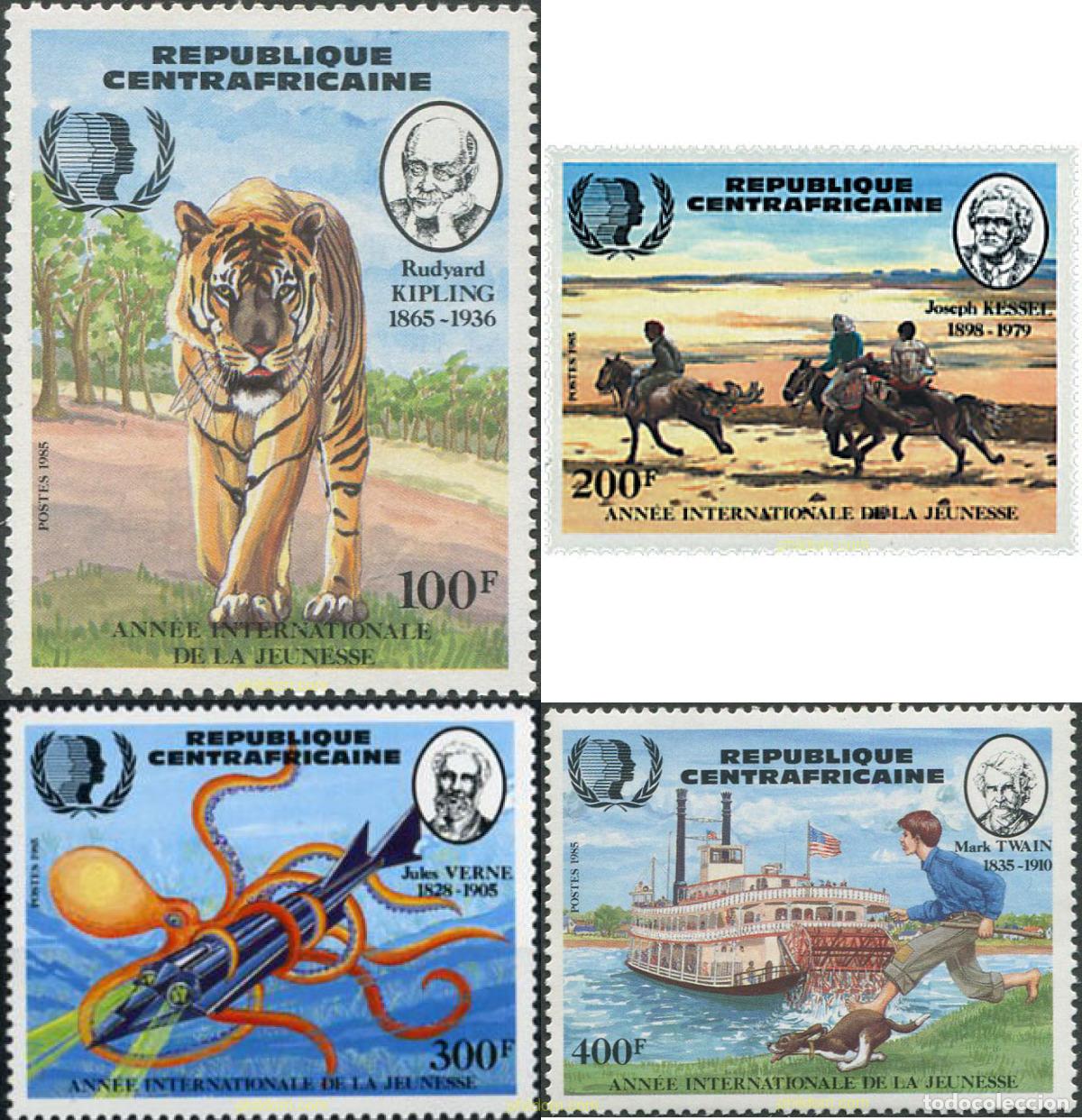 Sellos: 39122 MNH CENTROAFRICANA 1985 A&Ntilde;O INTERNACIONAL DE LA JUVENTUD
