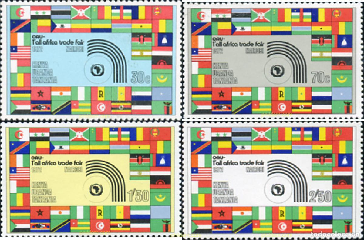 Sellos: 215062 MNH ESTE AFRICANO 1972 PRIMERA FERIA COMERCIAL AFRICANA EN NAIROBI