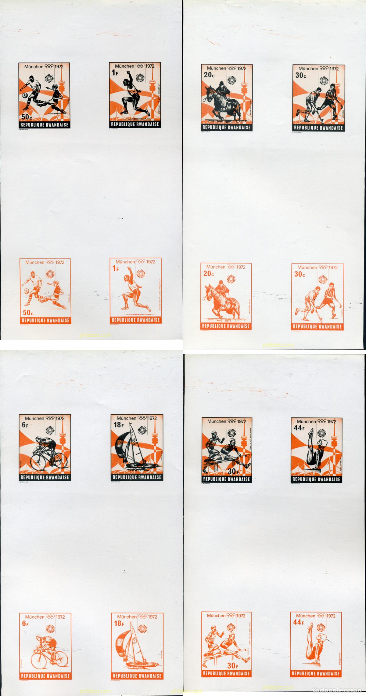 Briefmarken: 221836 MNH RUANDA 1972 20 JUEGOS OLIMPICOS VERANO MUNICH 1972