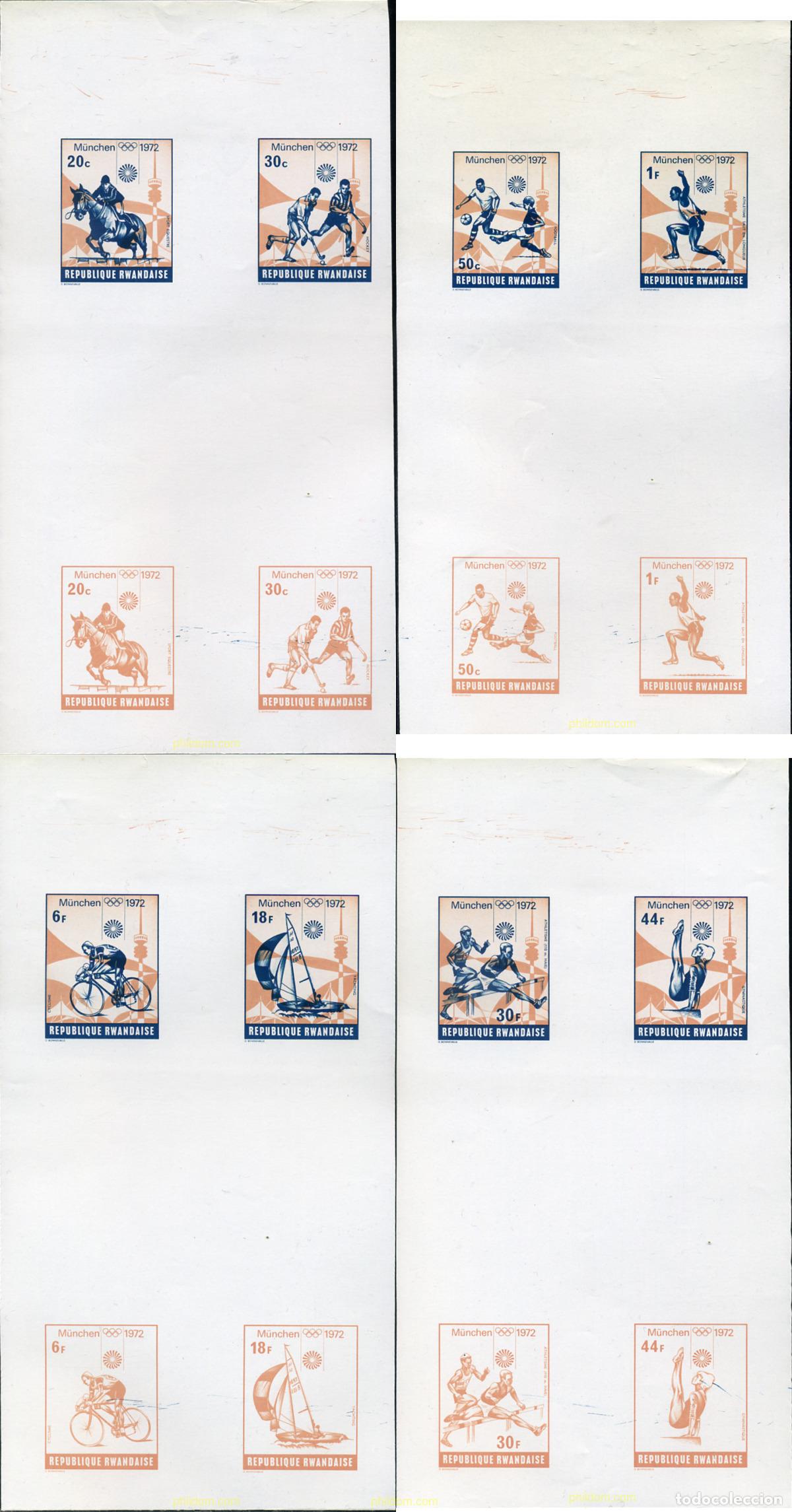 Sellos: 221842 MNH RUANDA 1972 20 JUEGOS OLIMPICOS VERANO MUNICH 1972