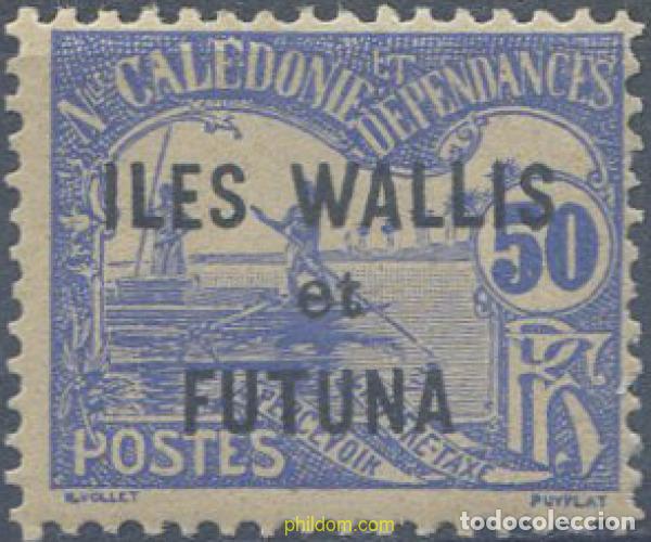 Sellos: 658507 HINGED WALLIS Y FUTUNA 1920 SELLOS DE TASA DE NOVA CALEDONIA DEL 1906 SOBRECARGADOS