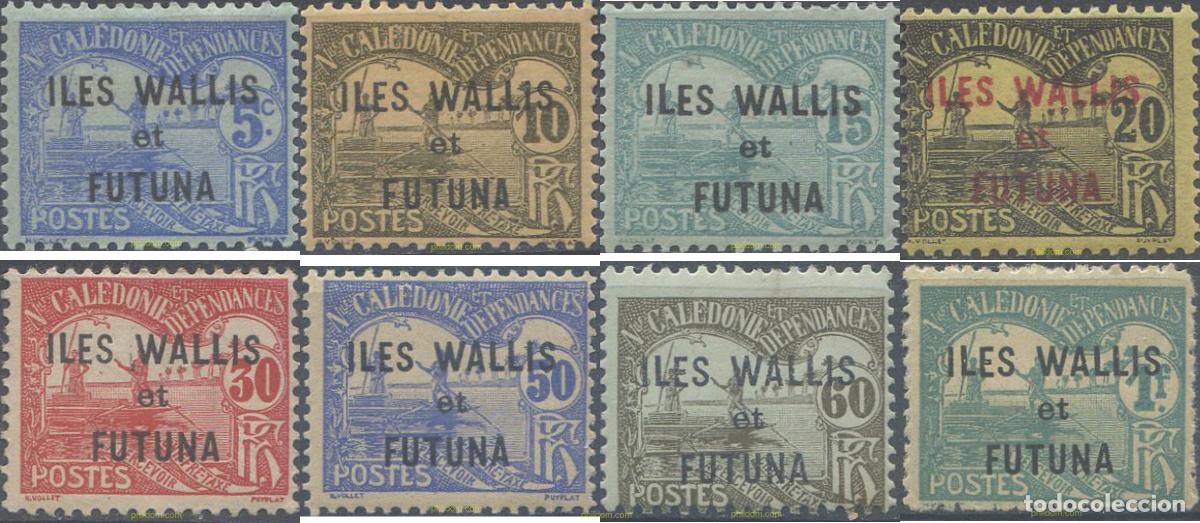 Sellos: 658503 HINGED WALLIS Y FUTUNA 1920 SELLOS DE TASA DE NOVA CALEDONIA DEL 1906 SOBRECARGADOS