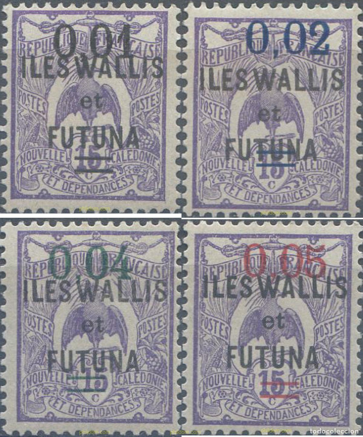 Sellos: 658574 HINGED WALLIS Y FUTUNA 1922 SELLOS DEL 1920 SOBRECARGADOS