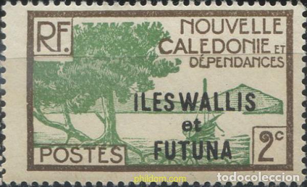 Sellos: 658602 HINGED WALLIS Y FUTUNA 1930 SELLOS DE NUEVA CALEDONIA DE 1928-38 SOBRECARGADOS