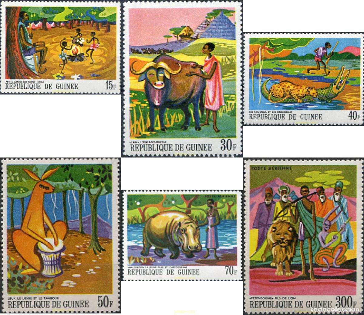 Sellos: 71693 MNH GUINEA 1968 CUENTOS Y LEYENDAS AFRICANAS