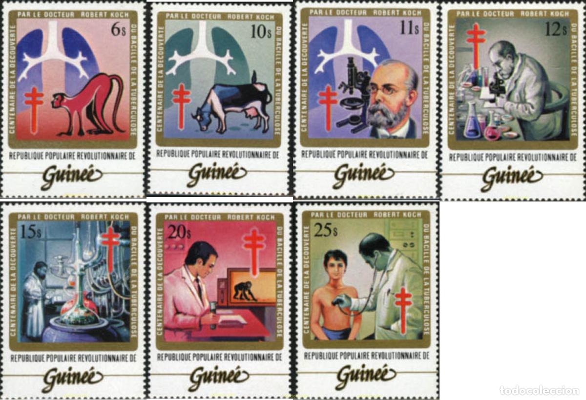 Sellos: 71779 MNH GUINEA 1983 CENTENARIO DEL DESCUBRIMIENTO DEL BACILO DE LA TUBERCULOSIS