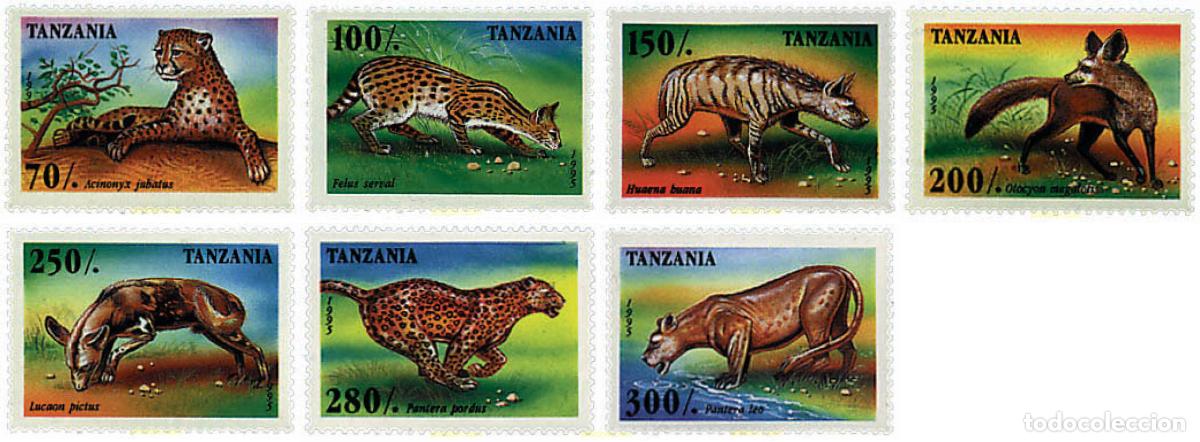Sellos: 90428 MNH TANZANIA 1995 FAUNA SALVAJE