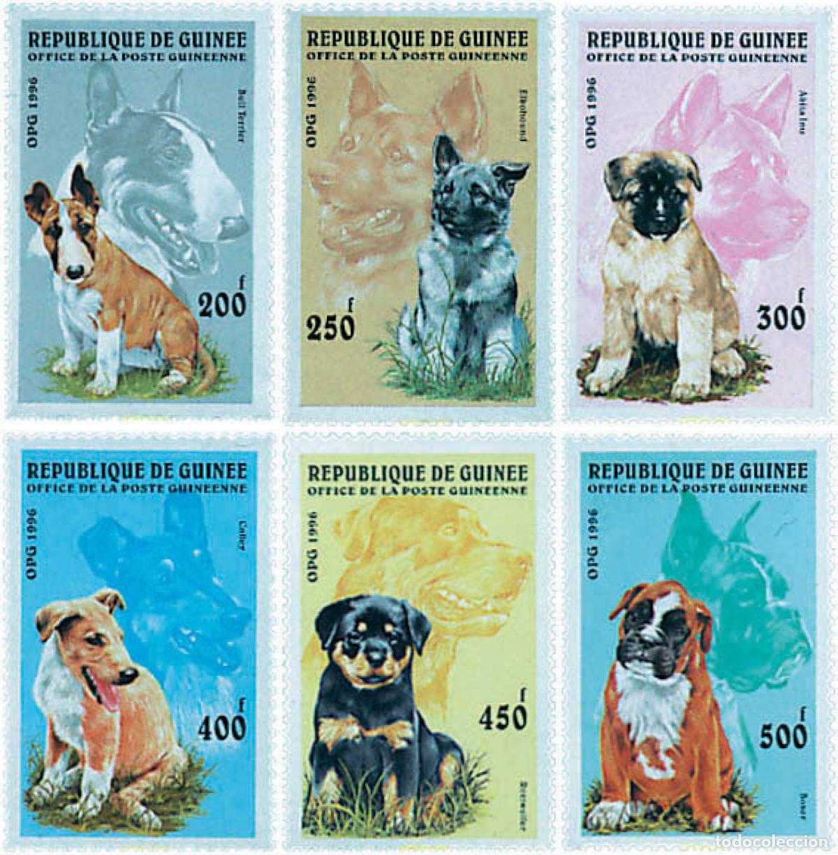 Sellos: 47619 MNH GUINEA 1996 PERROS DE RAZA