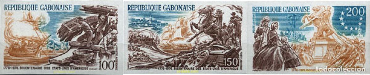 Sellos: 194399 MNH GABON 1976 BICENTENARIO DE LA INDEPENDENCIA DE LOS ESTADOS UNIDOS