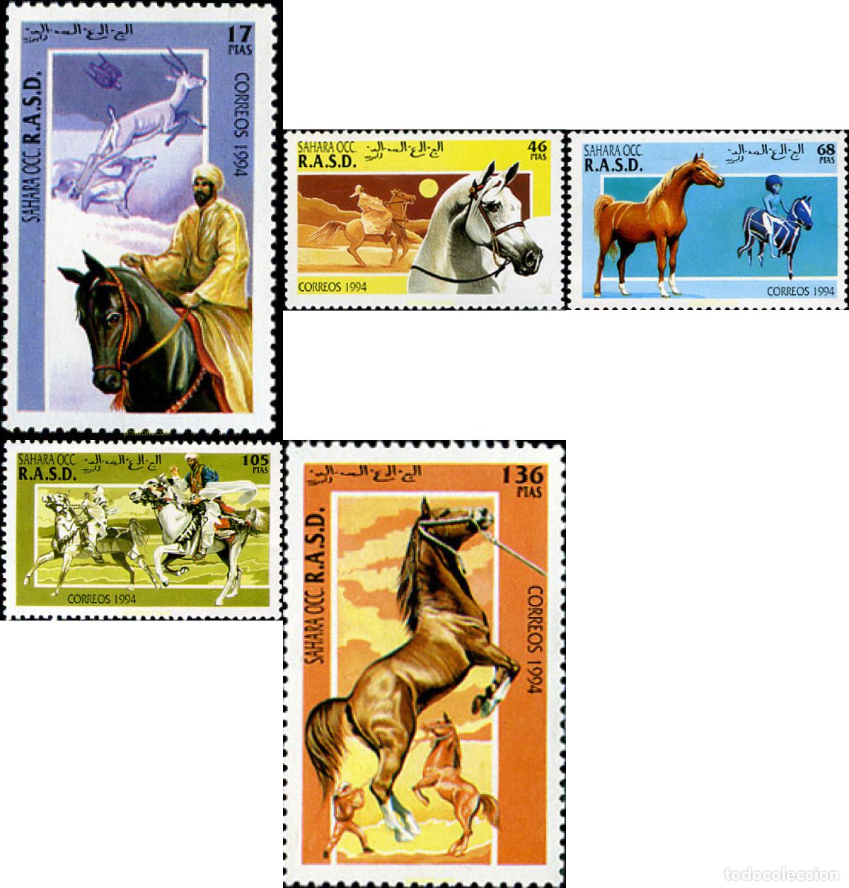 Sellos: 204691 MNH REPUBLICA ARABE SAHAURI DEMOCRATICA 1994 CABALLOS