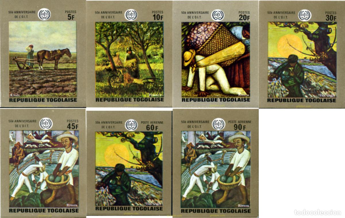 Sellos: 139093 MNH TOGO 1970 50 ANIVERSARIO DE LA ORGANIZACION INTERNACIONAL DEL TRABAJO