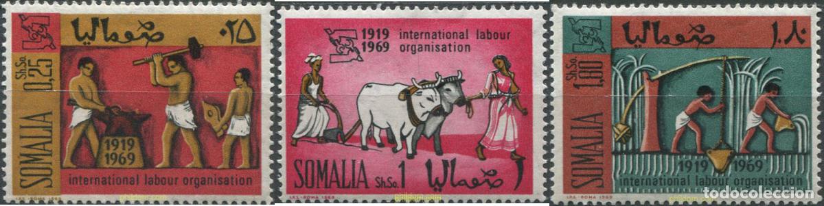 Sellos: 30248 MNH SOMALIA 1969 50 ANIVERSARIO DE LA OIT (ORGANIZACION INTERNACIONAL DEL TRABAJO)