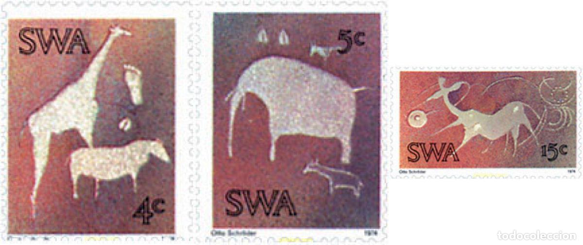 Sellos: 29565 MNH SUR OESTE AFRICANO 1974 PINTURAS RUPESTRES DE TWYFELFONTEIN.