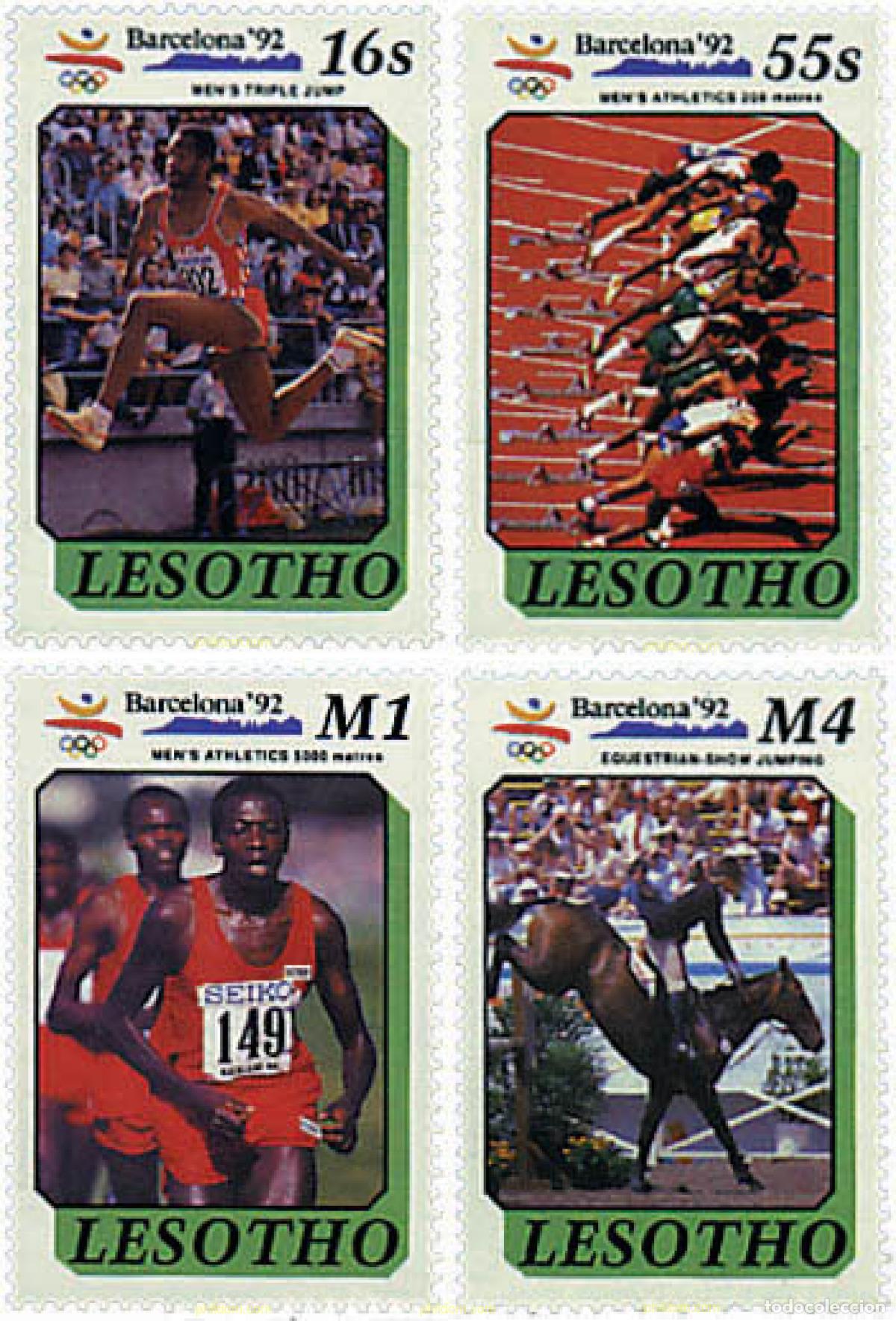 Sellos: 43130 MNH LESOTHO 1990 25 JUEGOS OLIMPICOS VERANO BARCELONA 1992