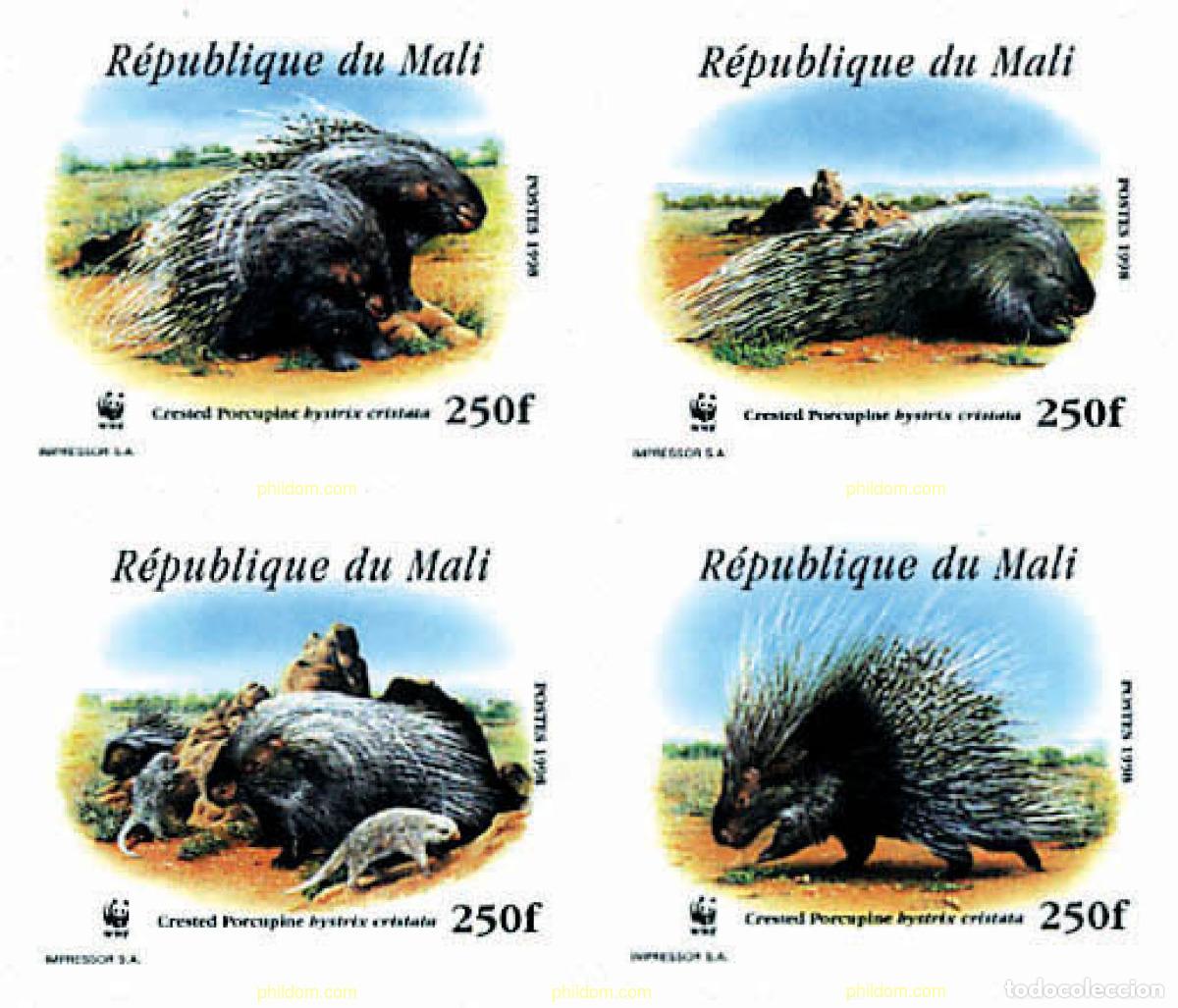 Timbres: 15000 MNH MALI 1998 PUERCOESPIN