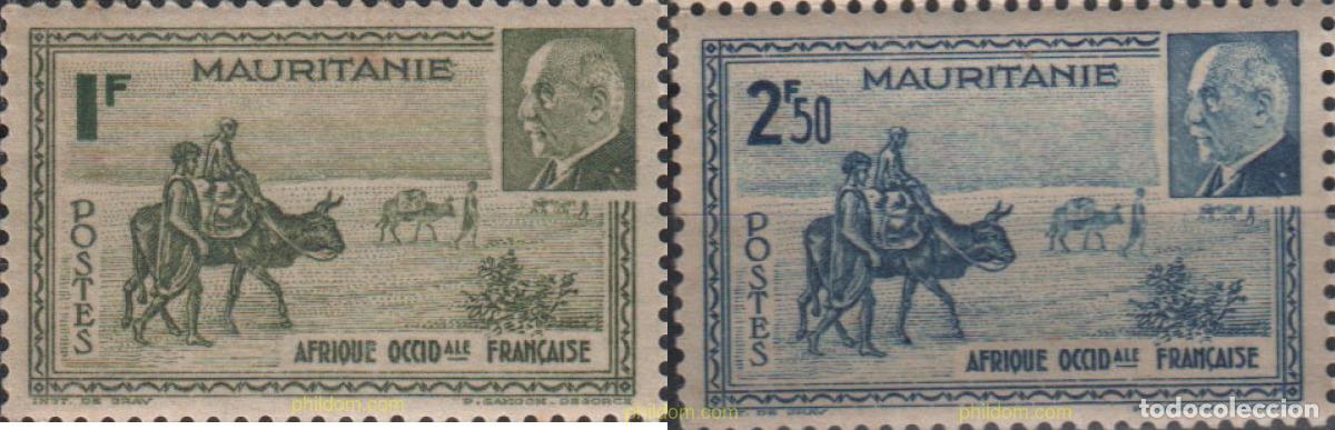 Sellos: 28912 MNH MAURITANIA 1941 MARISCAL PETAIN