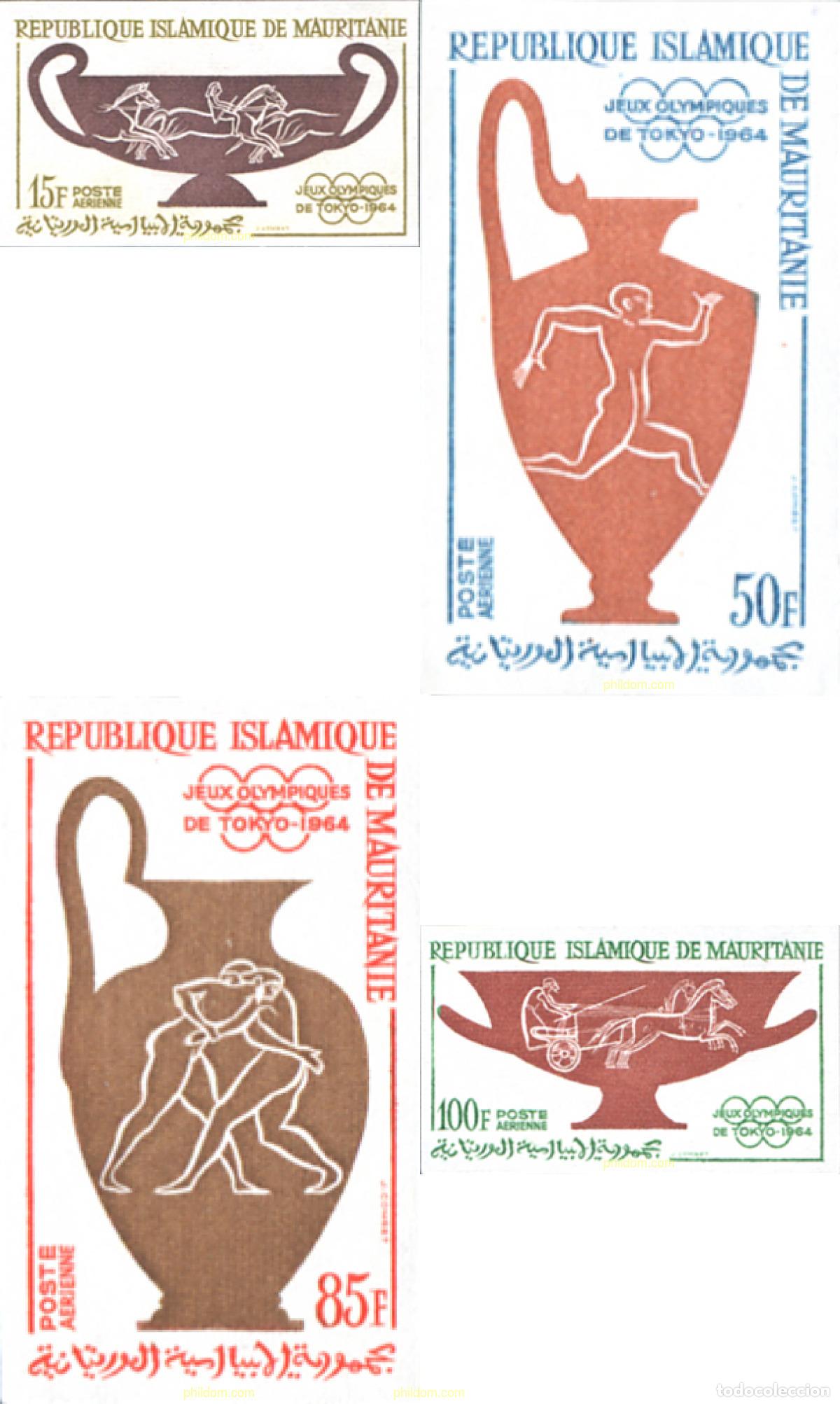 Sellos: 136562 MNH MAURITANIA 1964 18 JUEGOS OLIMPICOS VERANO TOKIO 1964