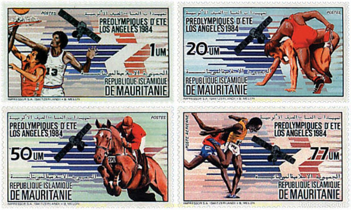 Sellos: 52095 MNH MAURITANIA 1983 23 JUEGOS OLIMPICOS VERANO LOS ANGELES 1984