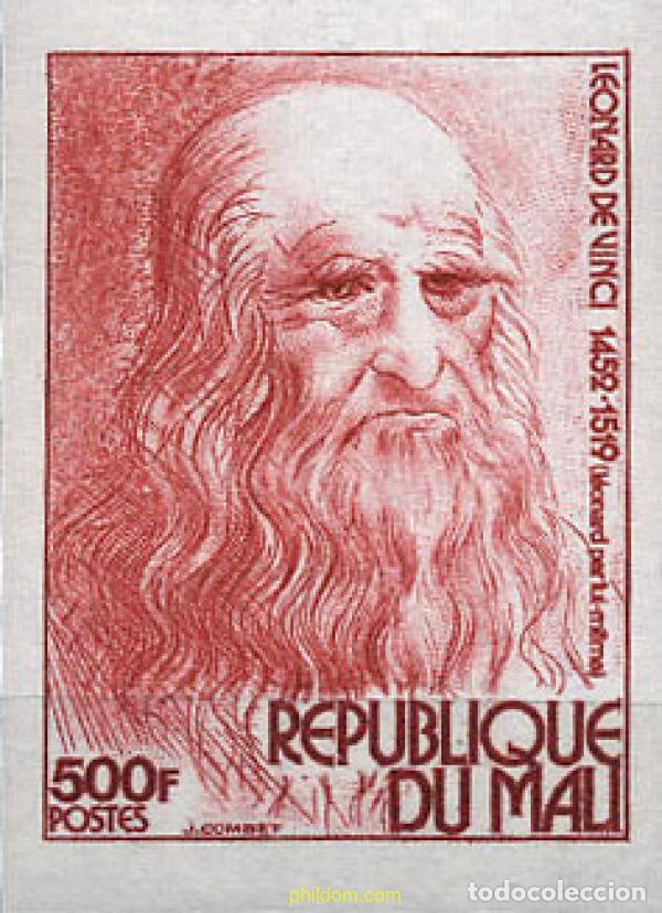 Sellos: 221198 MNH MALI 1977 525 ANIVERSARIO DE LA MUERTE DE LEONARDO DA VINCI.