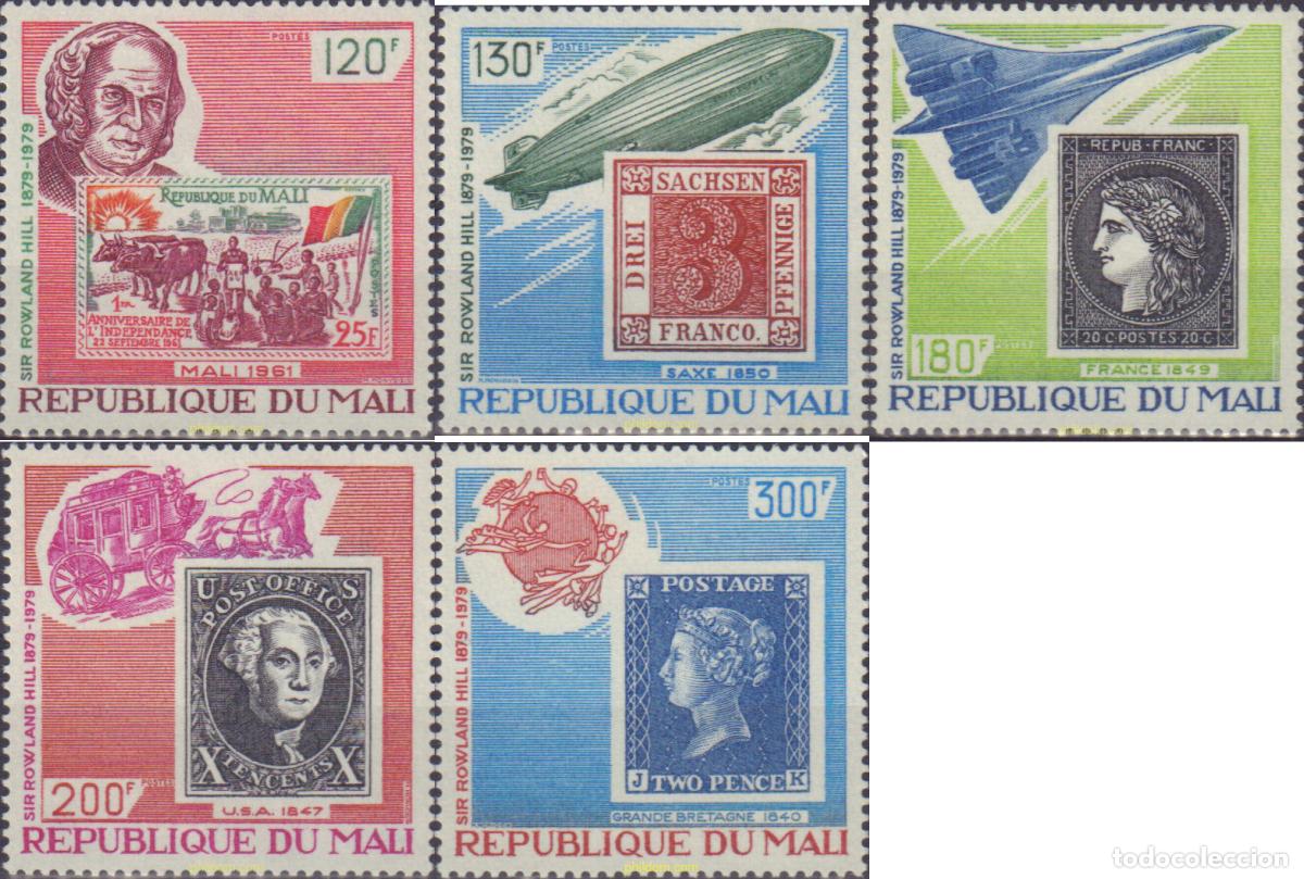 Sellos: 91996 MNH MALI 1979 100 ANIVERSARIO DE LA MUERTE DE SIR ROWLAND HILL