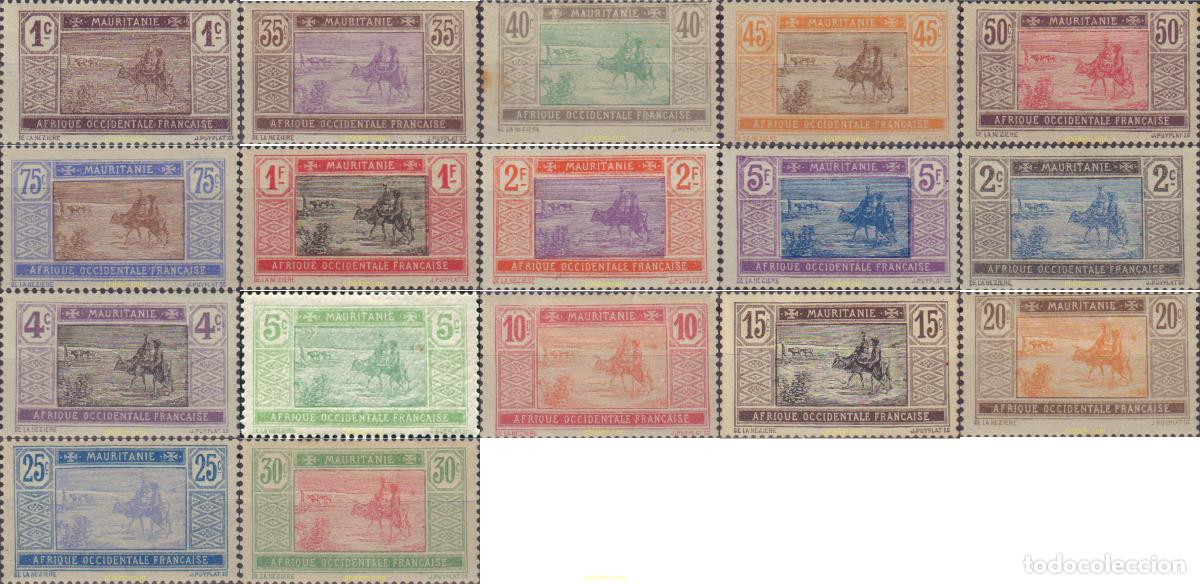 Sellos: 590128 HINGED MAURITANIA 1913 CRUZANDO EL DESIERTO