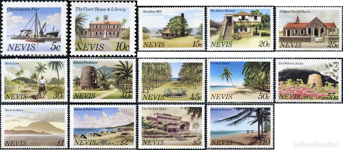 Sellos: 29225 MNH NEVIS 1981 VISTAS DE NEVIS.