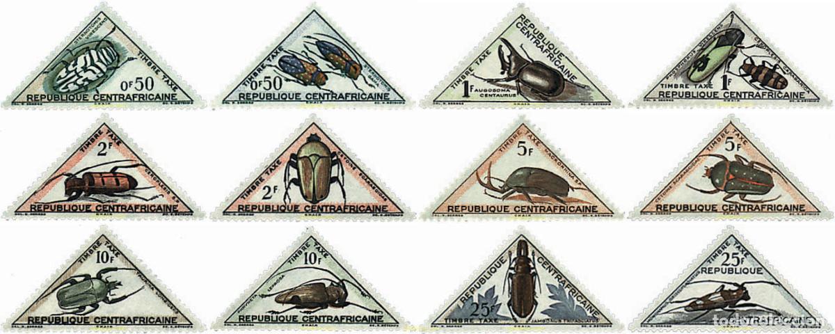 Sellos: 50726 MNH CENTROAFRICANA 1962 COLEOPTEROS