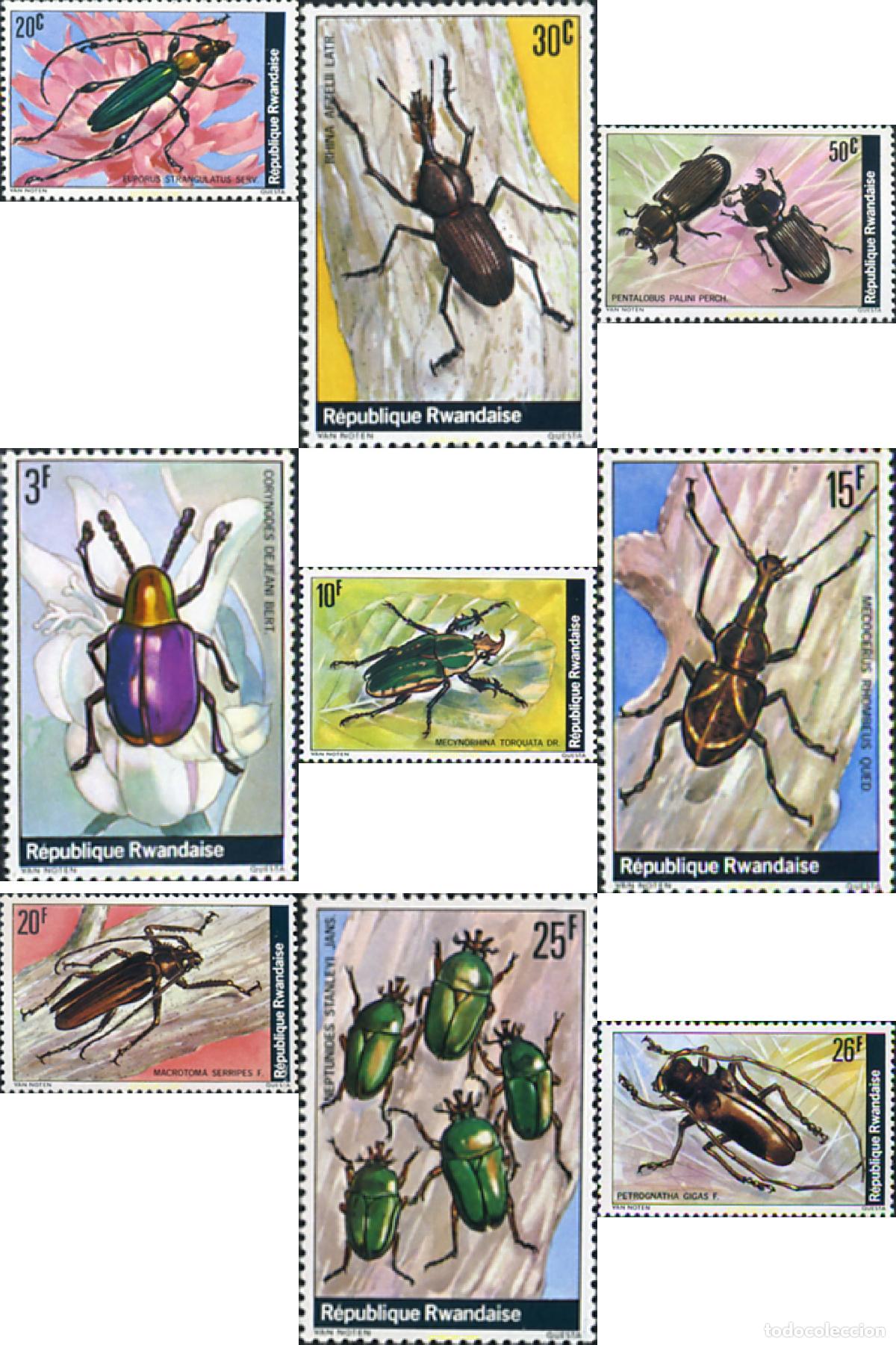 Sellos: 641181 MNH RUANDA 1978 COLEOPTEROS