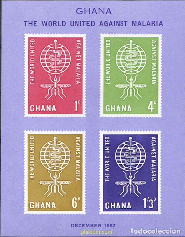 Sellos: 277006 HINGED GHANA 1962 MOSQUITOS