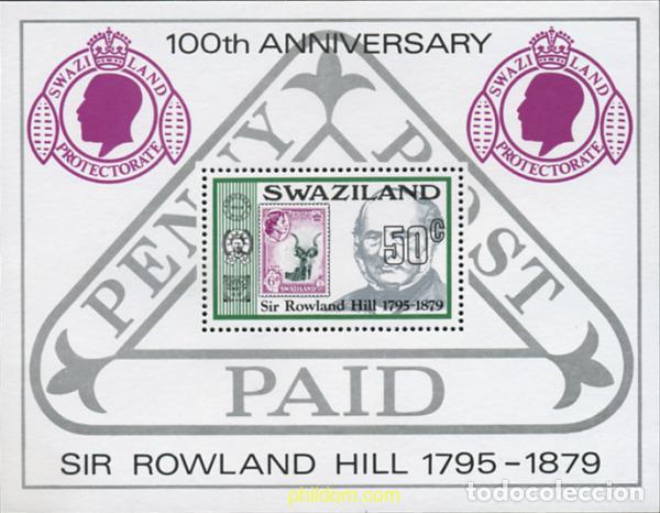 Sellos: 54725 MNH SWAZILANDIA 1979 CENTENARIO DE LA MUERTE DE SIR ROWLAND HILL