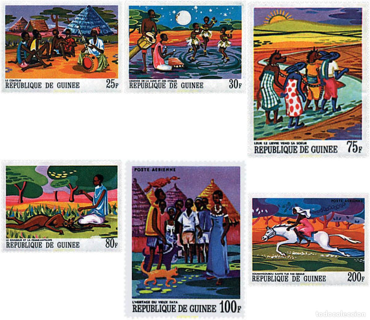 Sellos: 71692 MNH GUINEA 1968 CUENTOS Y LEYENDAS AFRICANAS