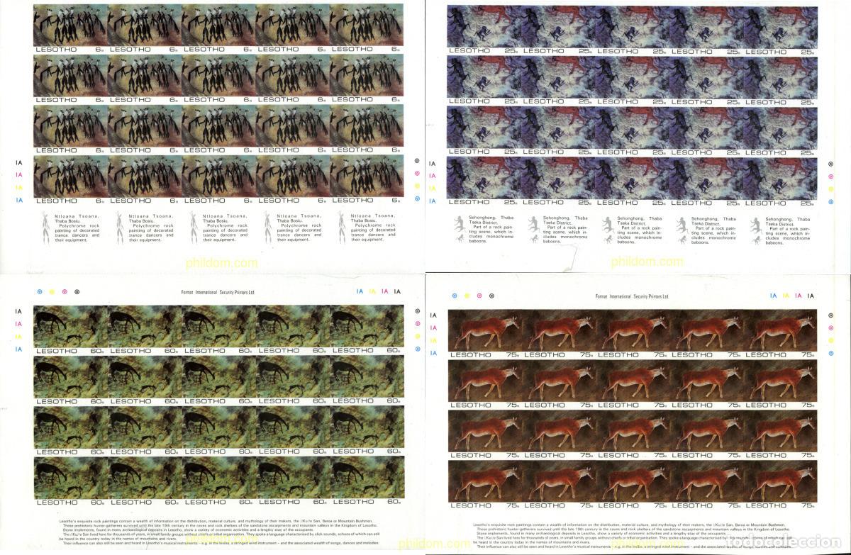 Sellos: 13049 MNH LESOTHO 1983 PINTURAS RUPESTRES