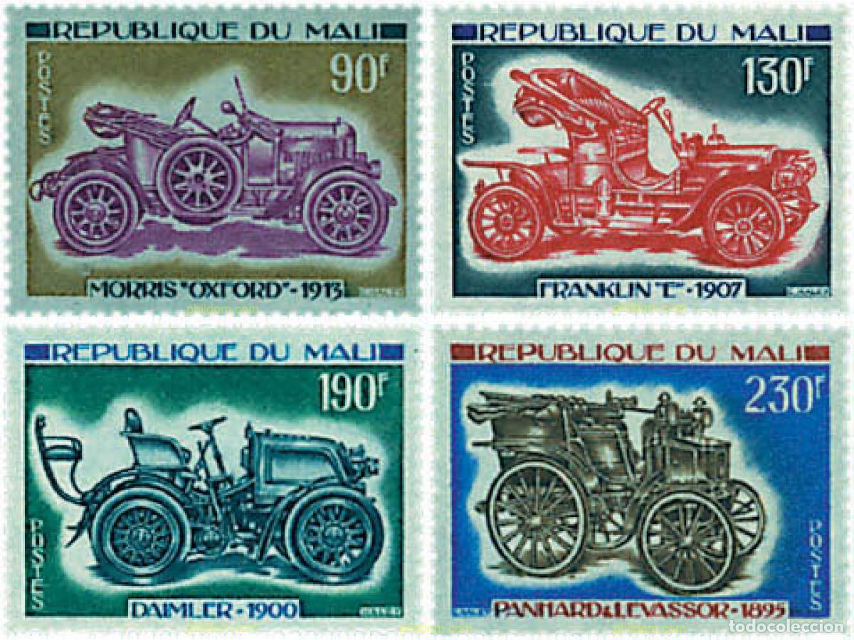Sellos: 46345 MNH MALI 1975 AUTOMOVILES ANTIGUOS