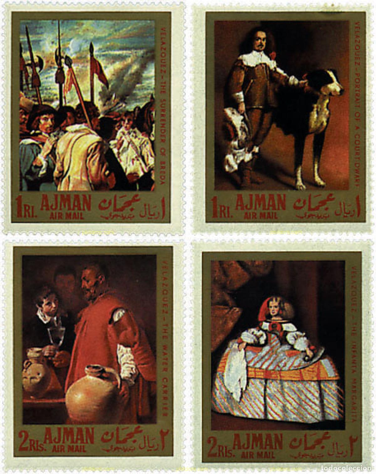 Sellos: 50667 MNH AJMAN 1968 PINTURAS DE VELAZQUEZ