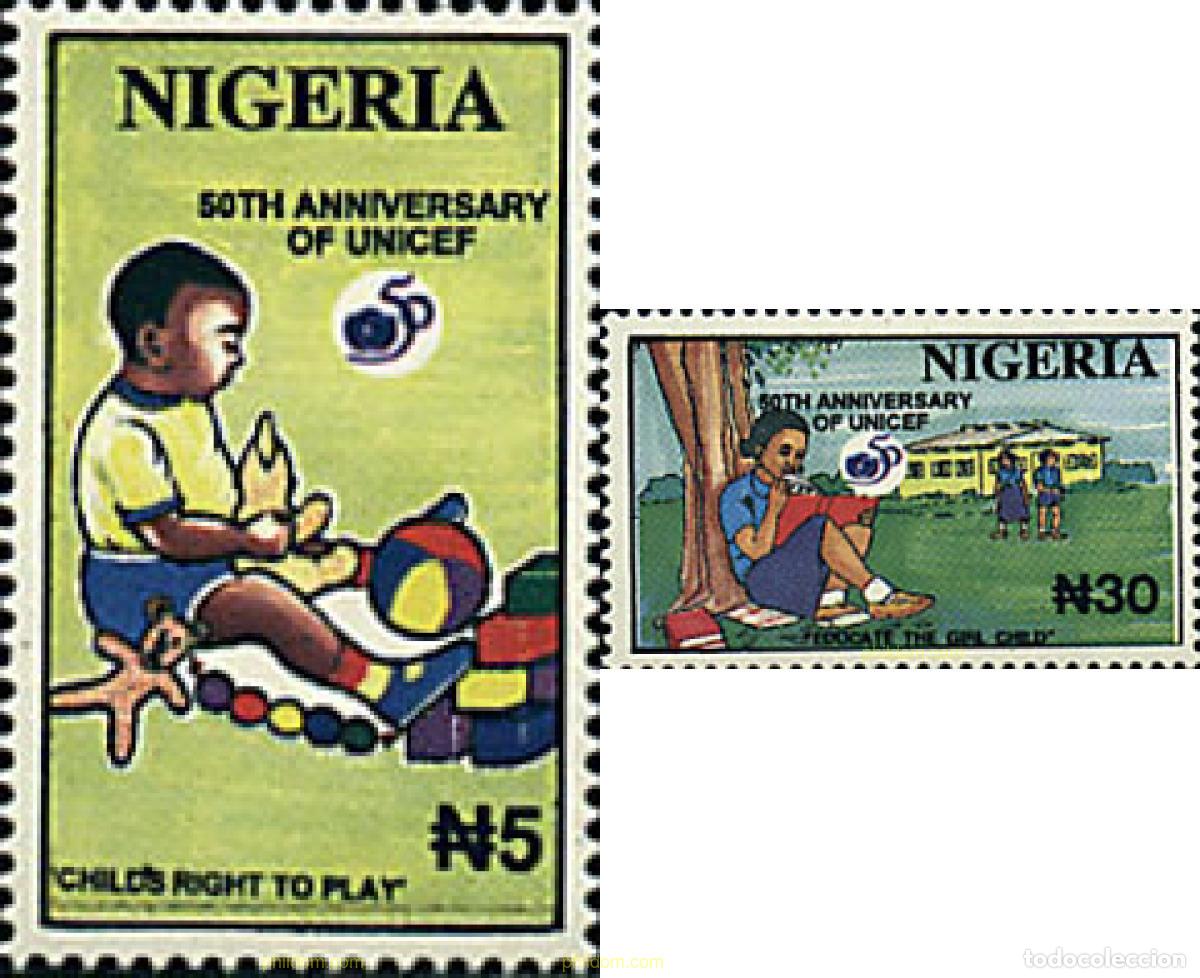Sellos: 30782 MNH NIGERIA 1996 50 ANIVERSARIO DE LA UNICEF