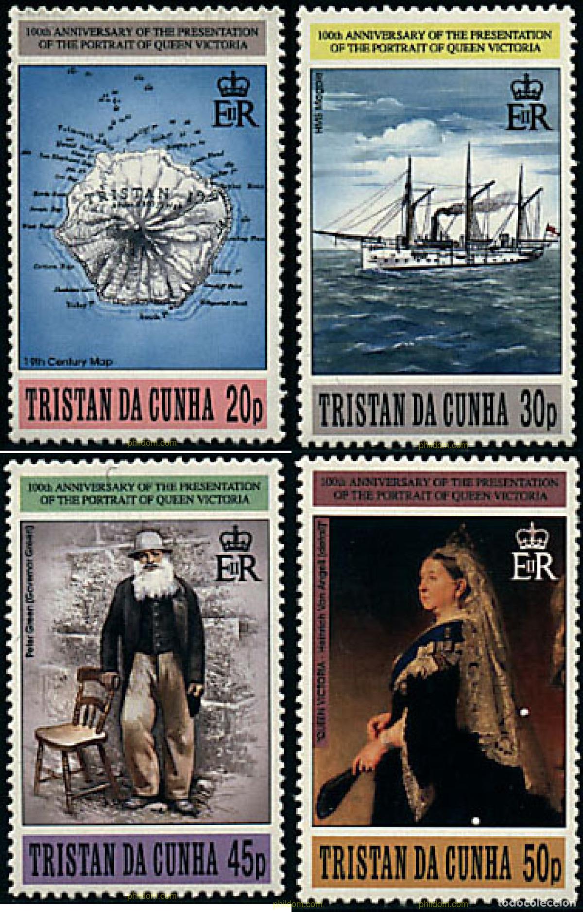 Sellos: 30890 MNH TRISTAN DA CUNHA 1996 CENTENARIO DE LA ENTRGA DEL RETRATO DE LA REINA VICTORIA