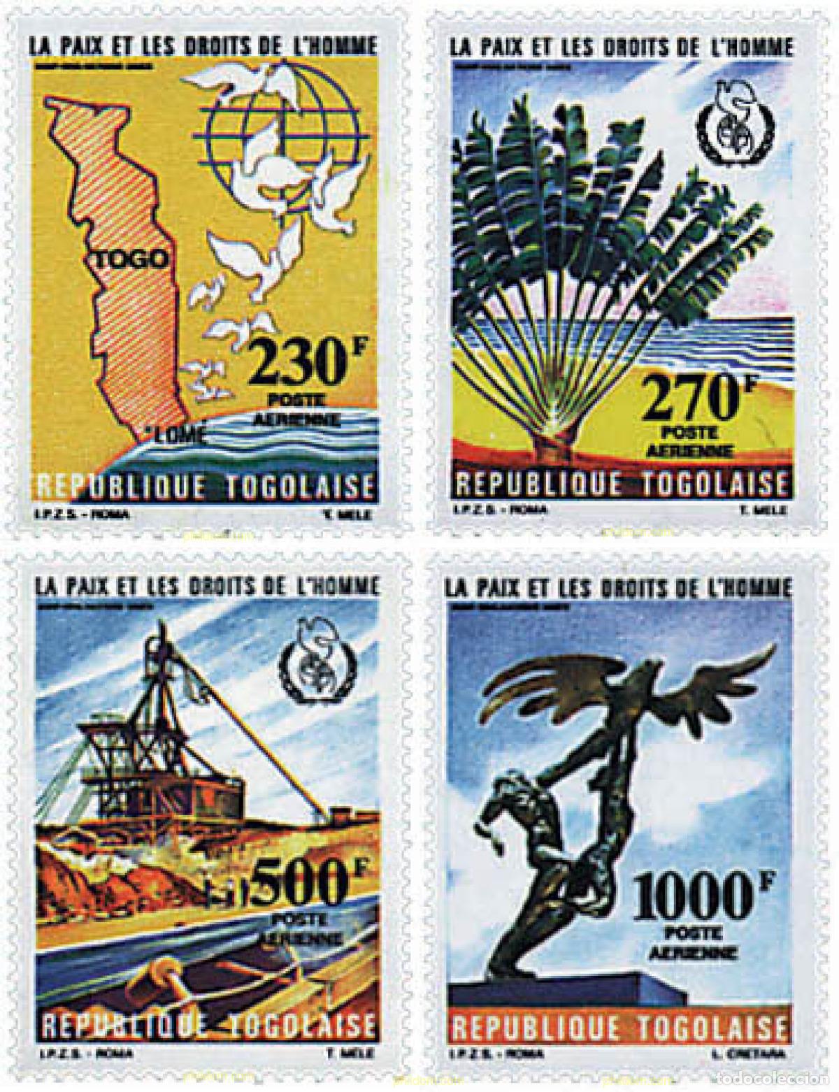 Sellos: 35951 MNH TOGO 1985 LA PAZ Y LOS DERECHOS HUMANOS