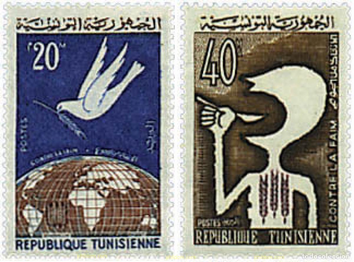 Sellos: 33805 MNH TUNEZ 1963 CAMPA&Ntilde;A MUNDIAL CONTRA EL HAMBRE