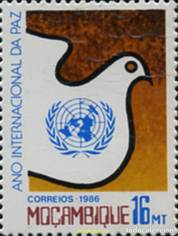 Sellos: 31682 MNH MOZAMBIQUE 1986 A&Ntilde;O INTERNACIONAL DE LA PAZ