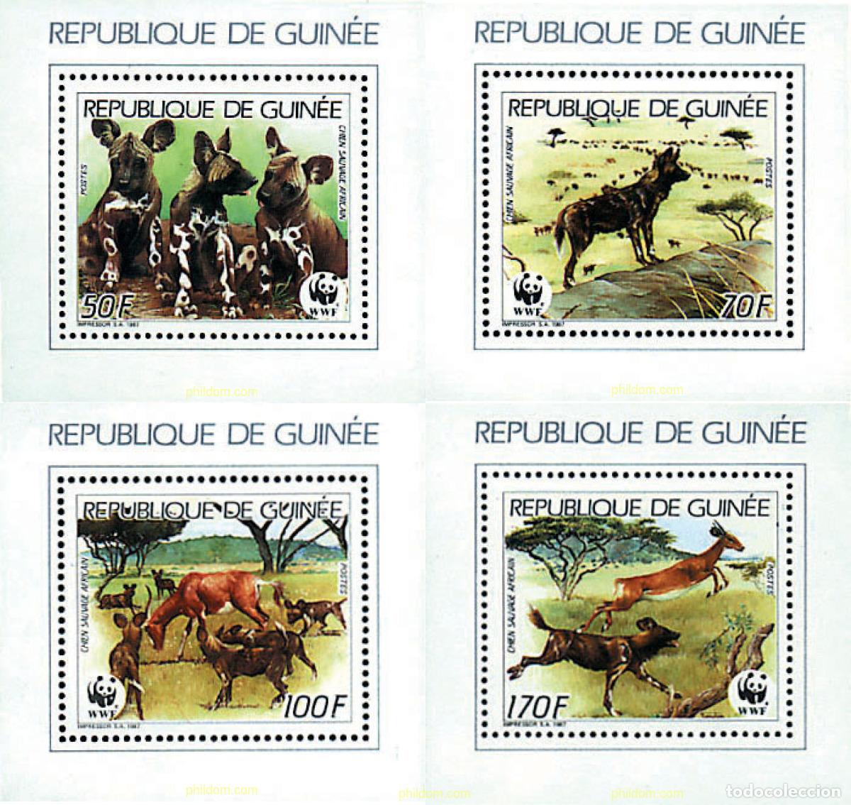 Sellos: 1590 MNH GUINEA 1987 FAUNA PROTEGIDA
