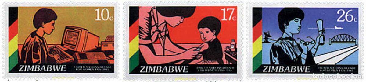 Sellos: 34209 MNH ZIMBABUE 1985 10 ANIVERSARIO DE LAS NACIONES UNIDAS PARA LA MUJER