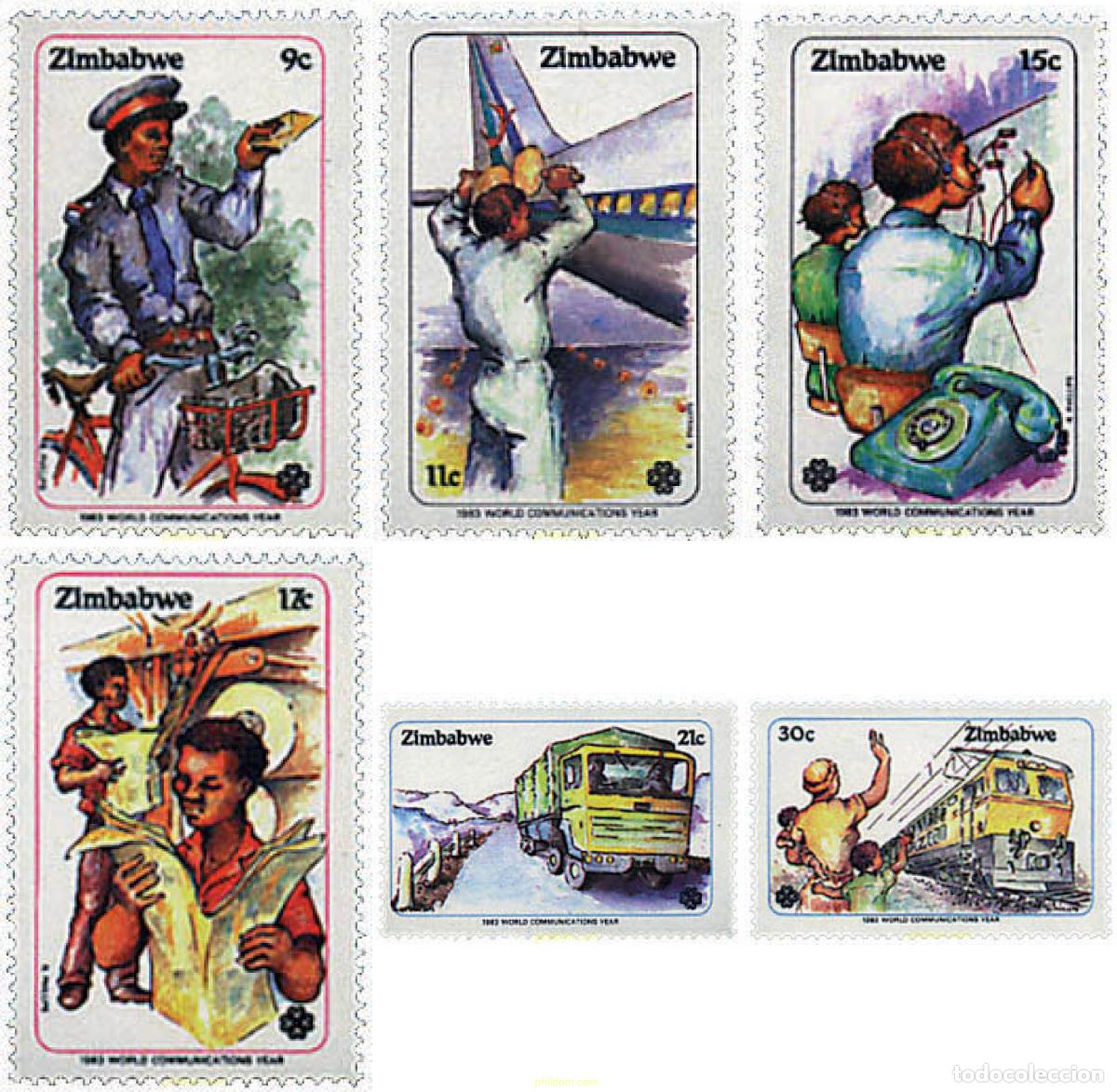 Sellos: 60102 MNH ZIMBABUE 1983 A&Ntilde;O INTERNACIONAL DE LAS COMUNICACIONES