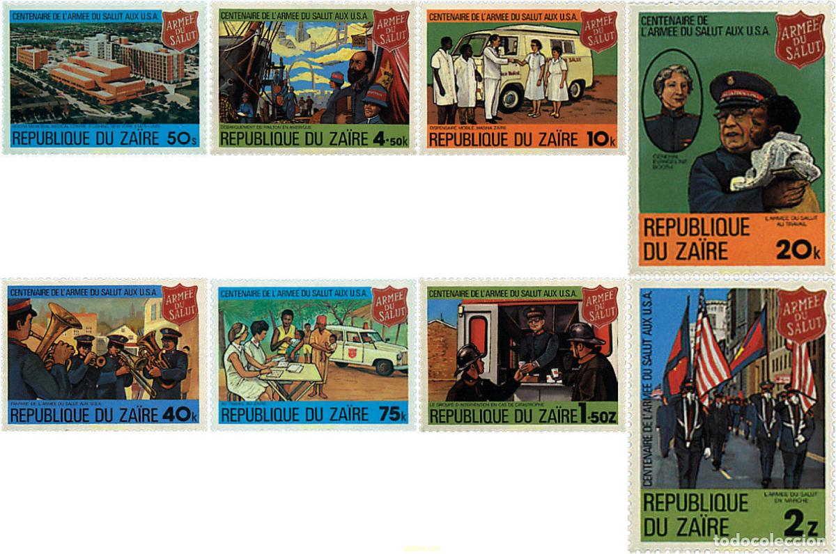 Selos: 60190 MNH ZAIRE 1980 CENTENARIO DEL EJERCITO DE LA SALUD